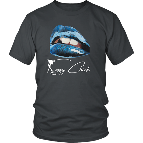 Blue Lips T-Shirt - Shop Sassy Chick