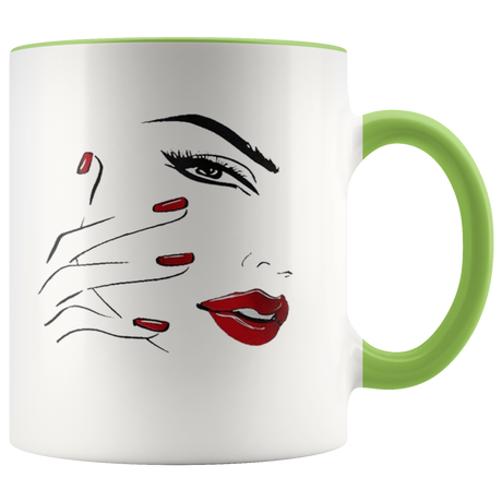 Red Nail Lips Mugs - Shop Sassy Chick