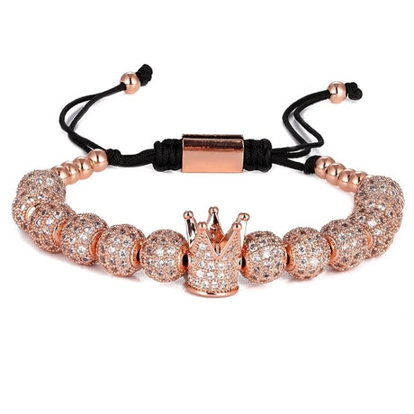 Micro Pave Bead Charm Bracelet