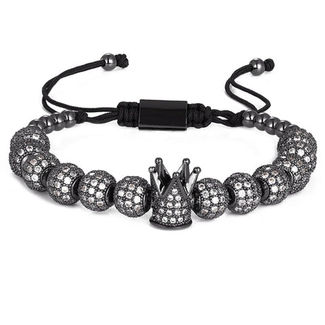 Micro Pave Bead Charm Bracelet