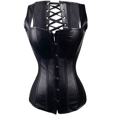 Steampunk Steel Boned Lace up Back Sexy Body Bustier
