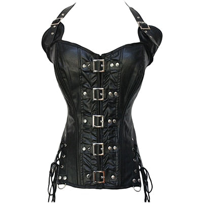 Steampunk Steel Boned Lace up Back Sexy Body Bustier