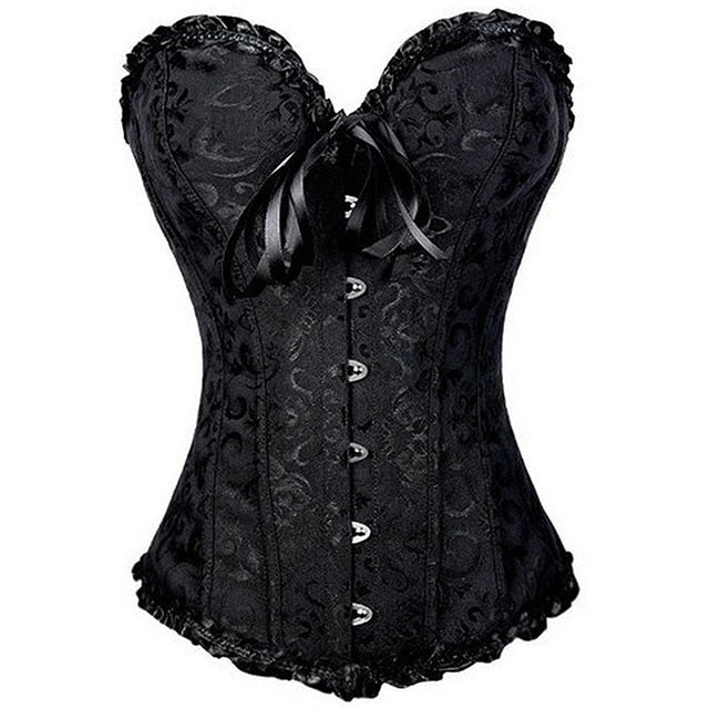 Steampunk Steel Boned Lace up Back Sexy Body Bustier