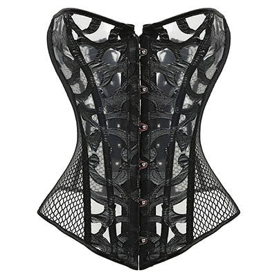 Steampunk Steel Boned Lace up Back Sexy Body Bustier