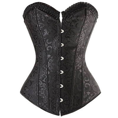 Steampunk Steel Boned Lace up Back Sexy Body Bustier