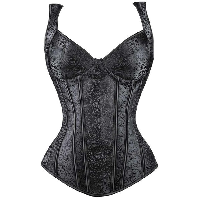 Steampunk Steel Boned Lace up Back Sexy Body Bustier