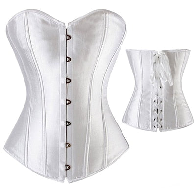 Women Burlesque Over bust Corset Bustier Top
