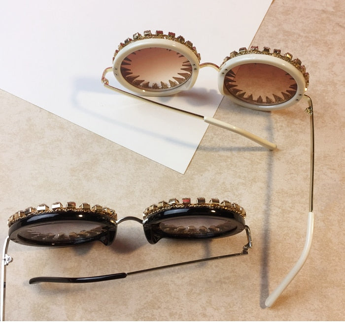 Metal Diamond Sun Glasses