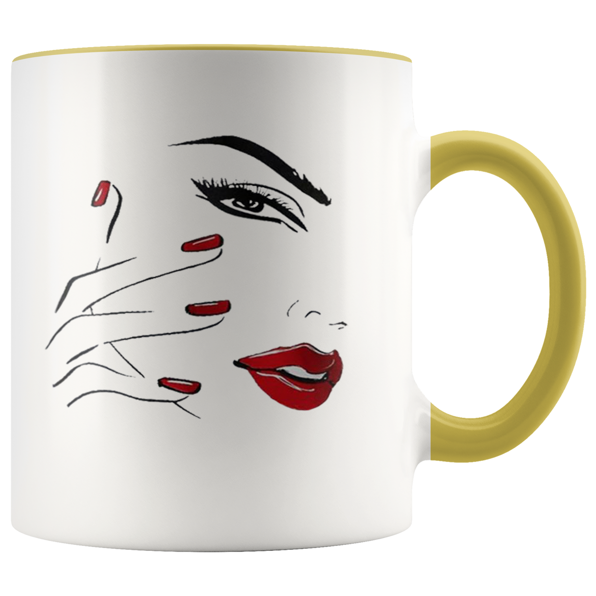 Red Nail Lips Mugs - Shop Sassy Chick