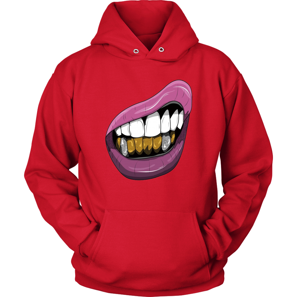 Purple Lips Hoodies
