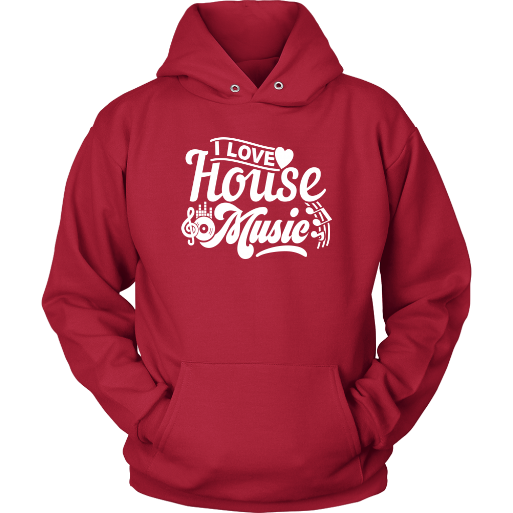 I Love House Music Hoodie