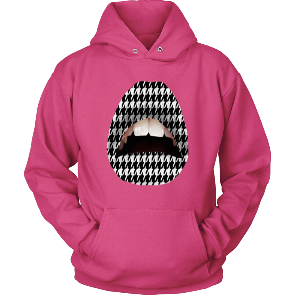 B&W Lips Hoodies