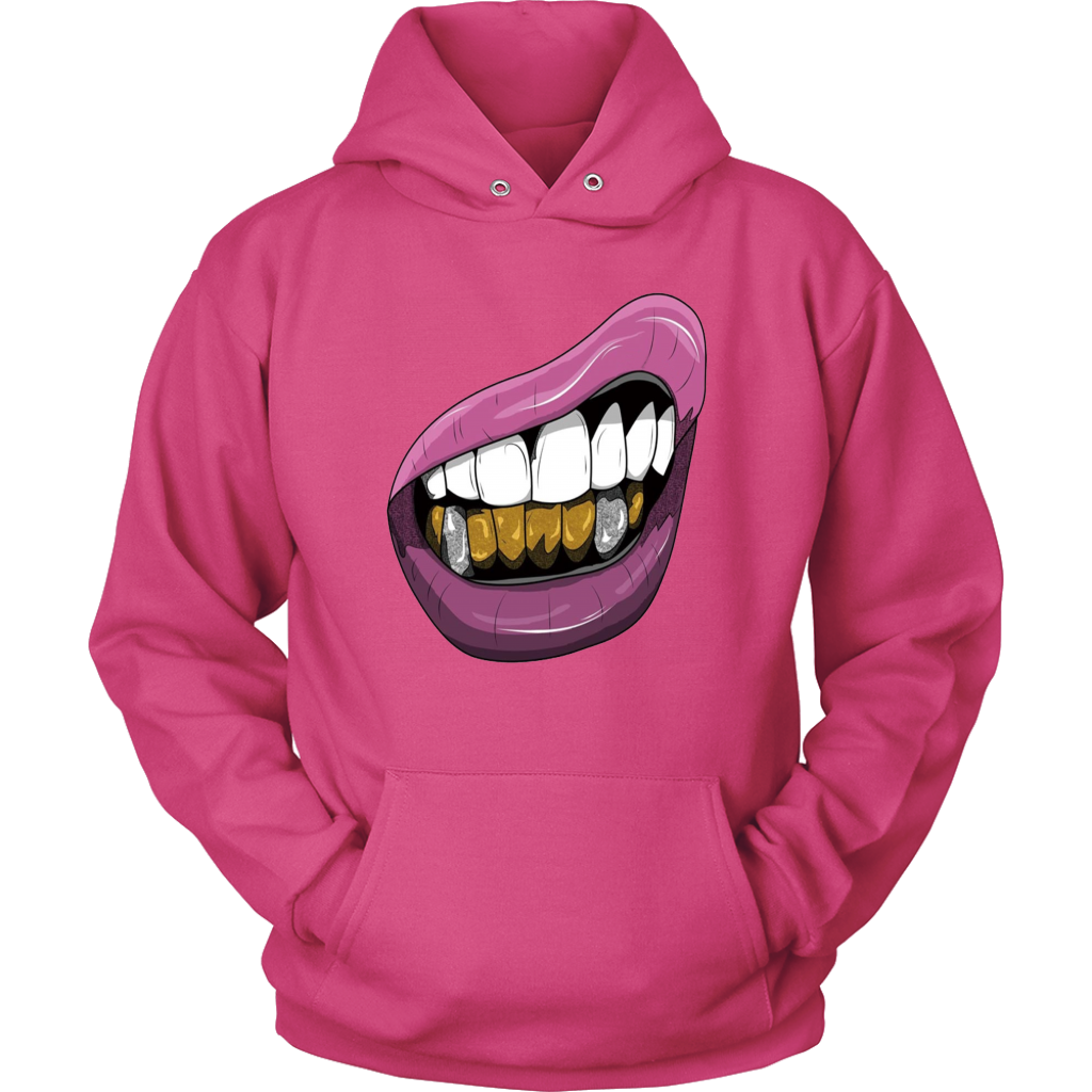 Purple Lips Hoodies