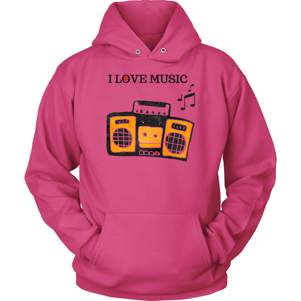 I Love House Music Hoodie