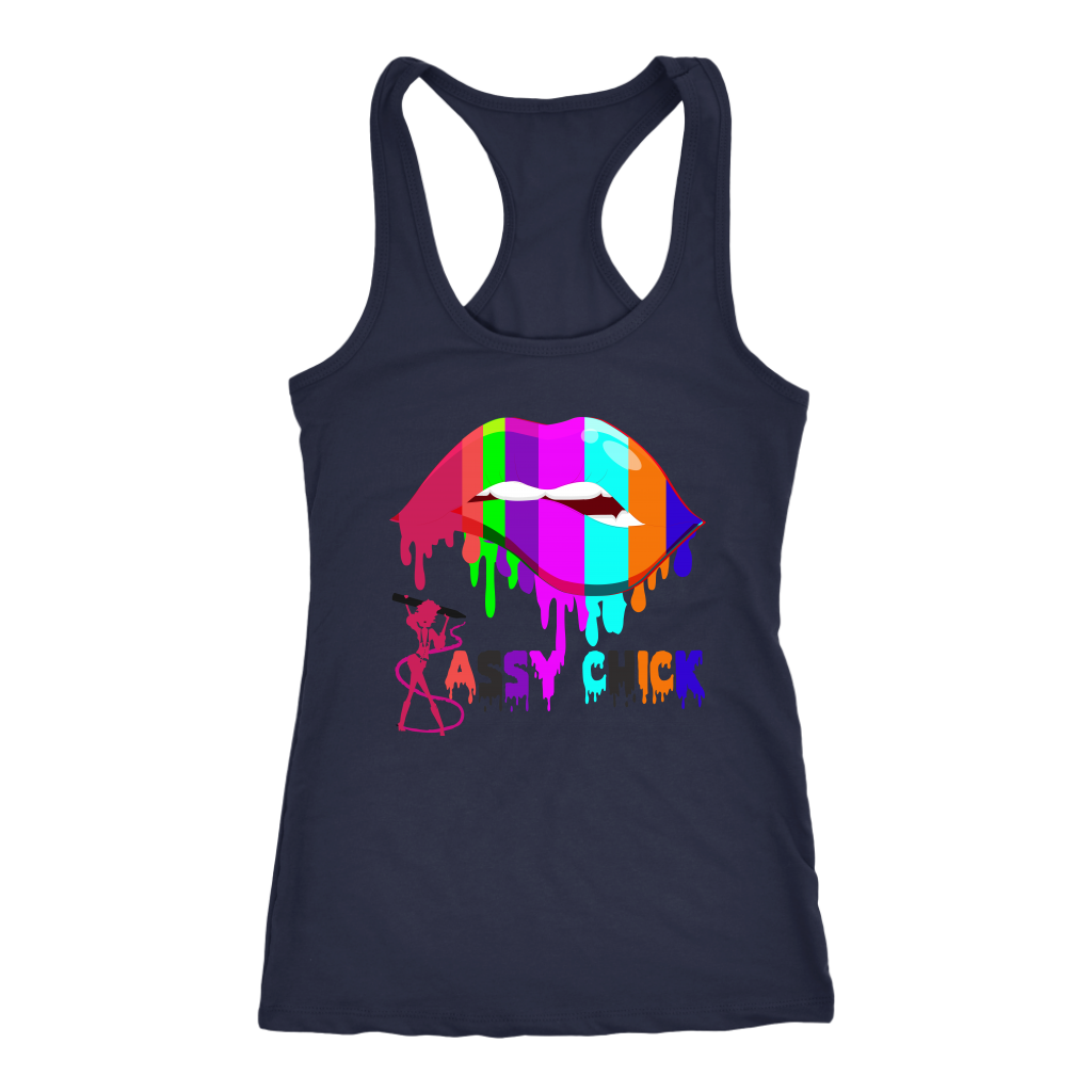 Sassy Drip Racerback Tank Top - Black | Shop Sassy Chick