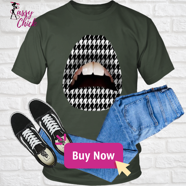 B&W Lips T-Shirt