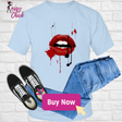 Black Red Lips T-Shirt