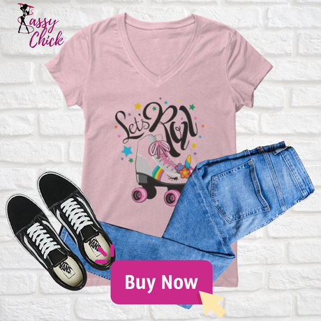 Let's Roll V-neck Shirt