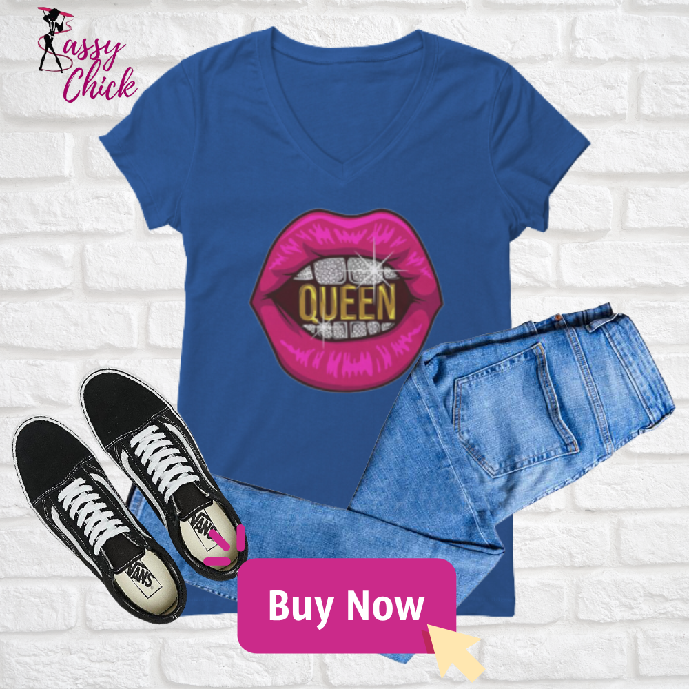 Queen Sassy V-neck Shirt
