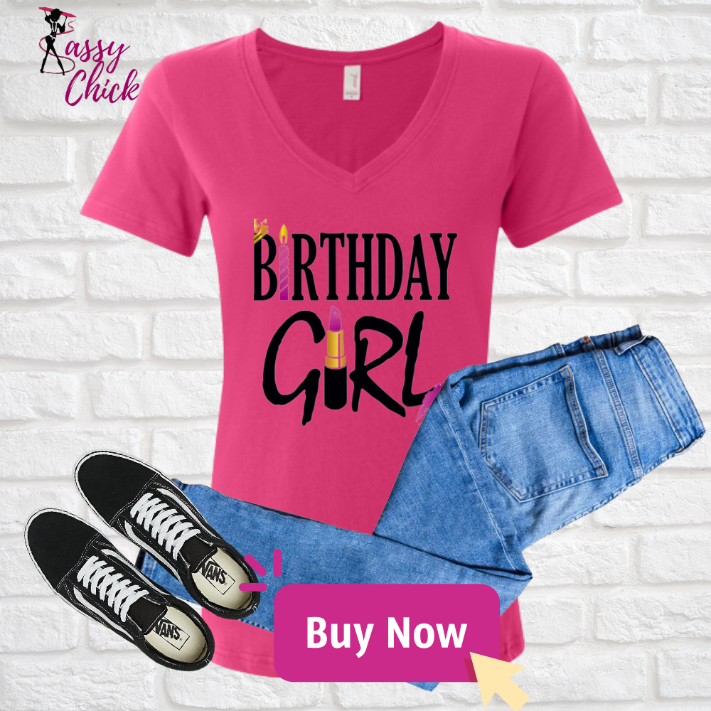 Birthday Girl V-neck Shirt
