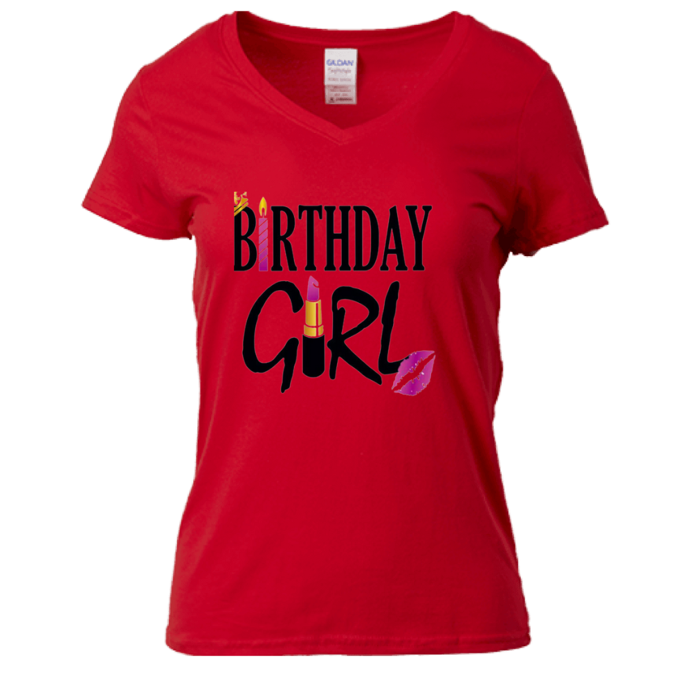 Birthday Girl V-neck Shirt
