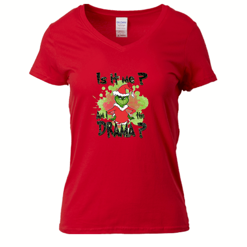 Drama Christmas V-neck Shirt