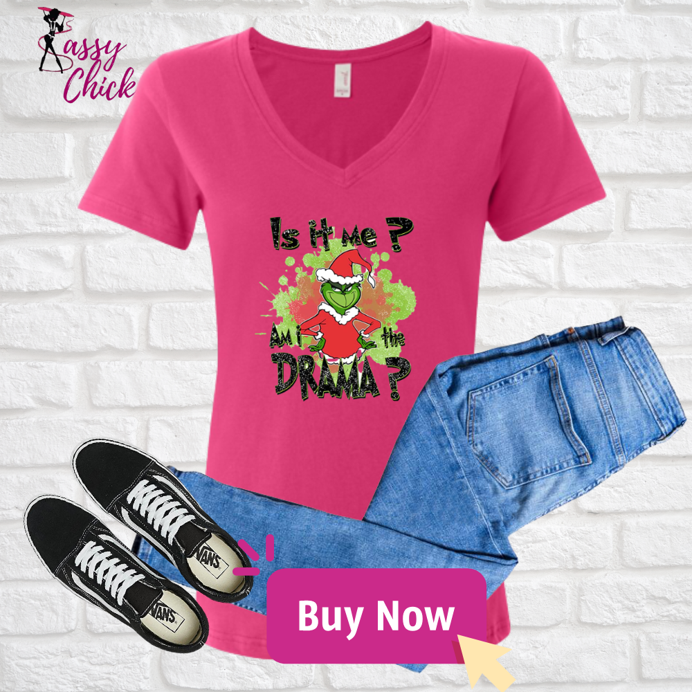 Drama Christmas V-neck Shirt