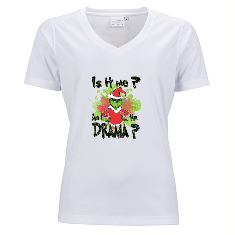 Drama Christmas V-neck Shirt