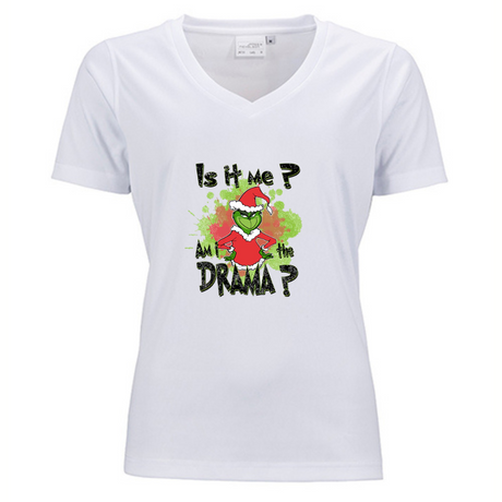 Drama Christmas V-neck Shirt