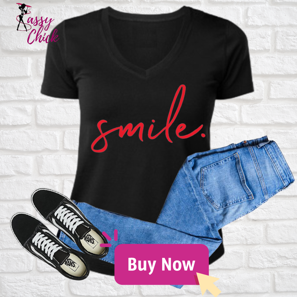 Smile V-neck Shirt