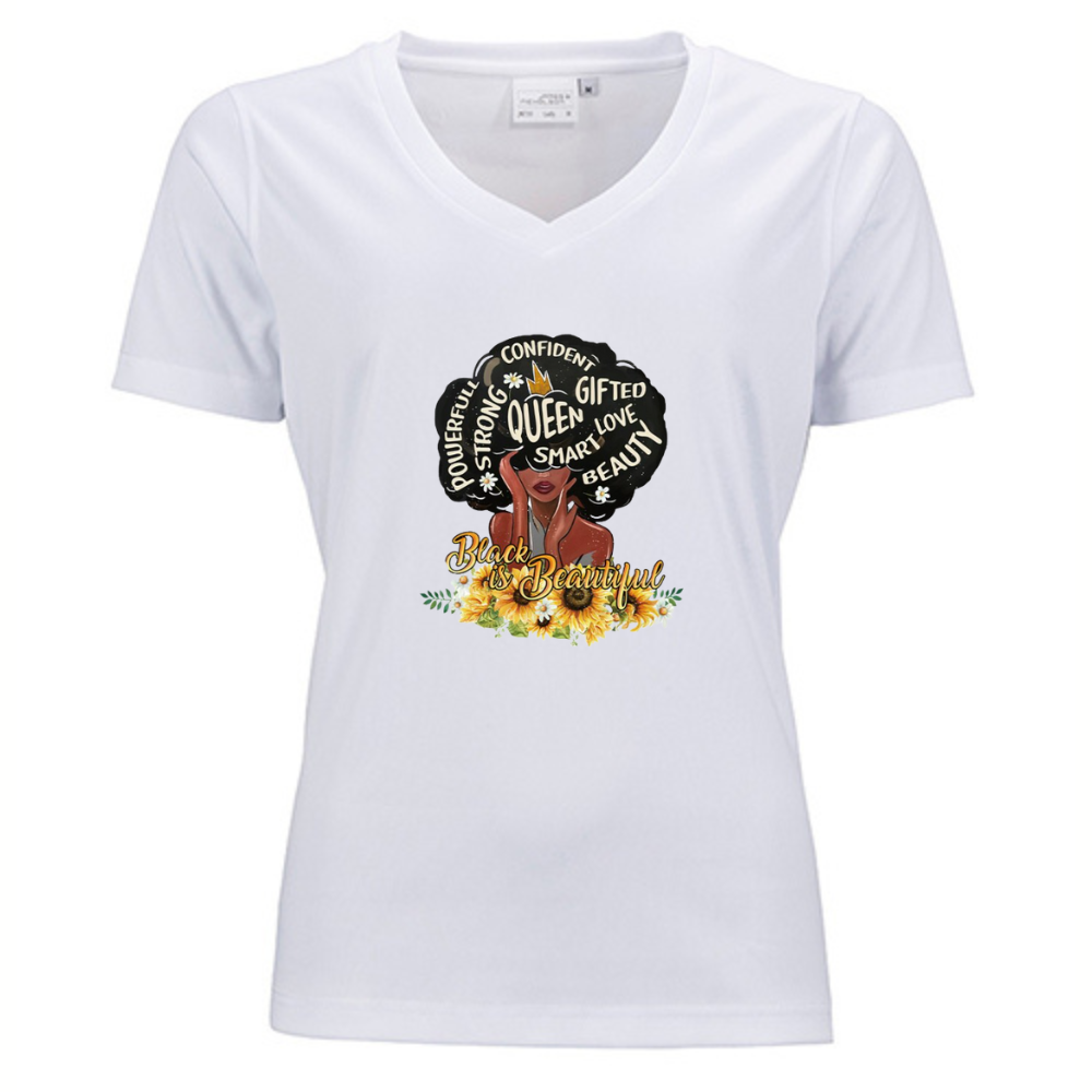 Black is Beautiful V-neck Shirt