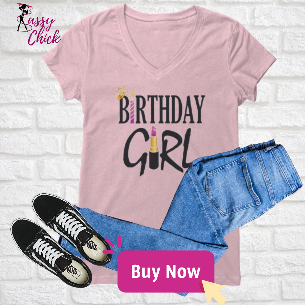 Birthday Girl V-neck Shirt