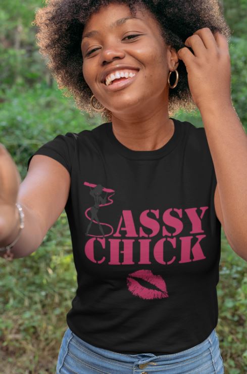 Sassy with Kiss T-Shirt - Shop Sassy Chick