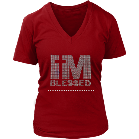I'M BLESSED V-Neck - Shop Sassy Chick