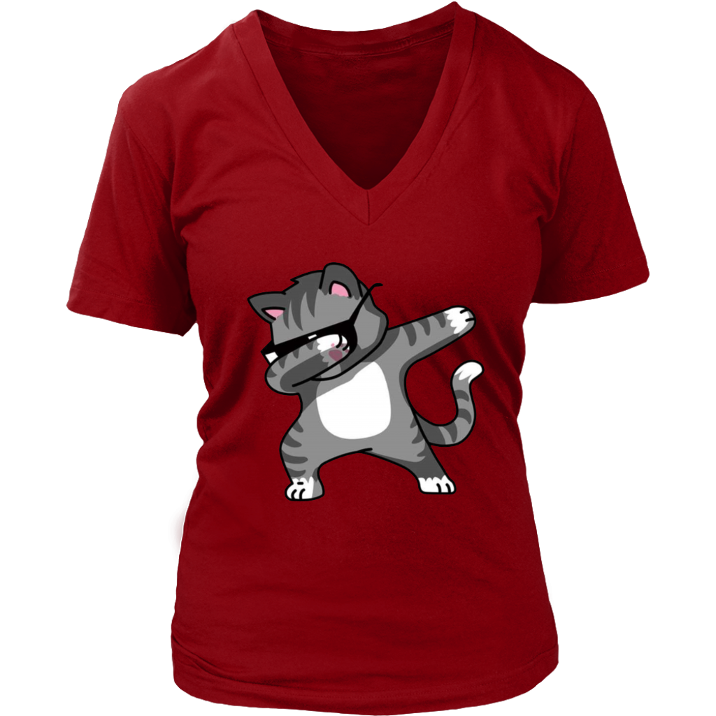 DAB CAT V-Neck - Shop Sassy Chick