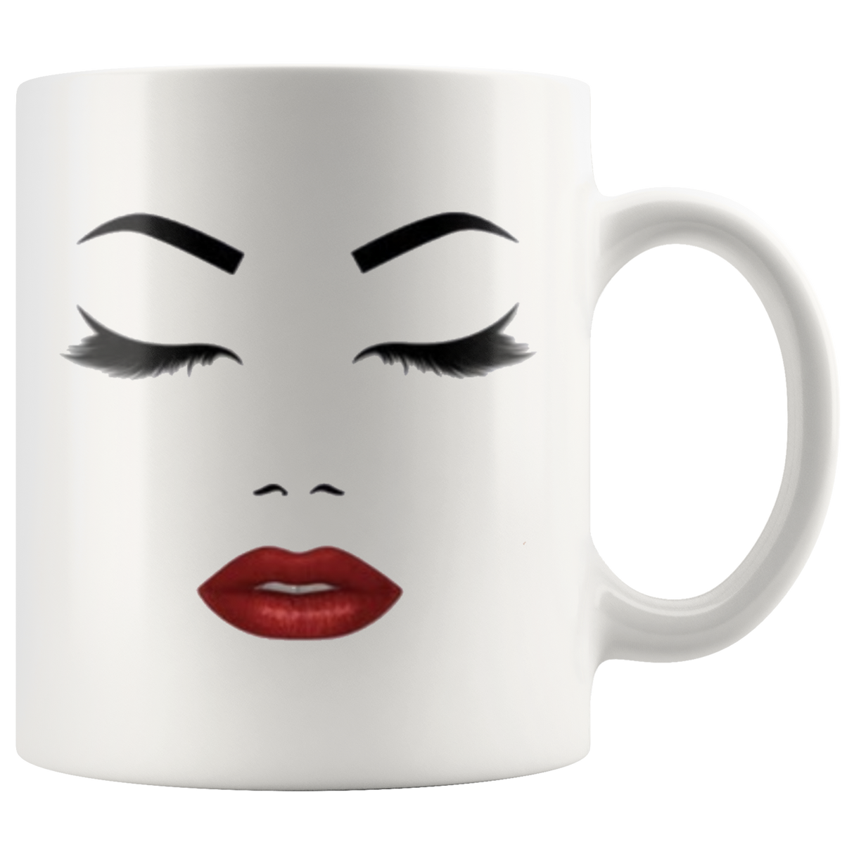 Red; Lip Face Coffee Mug - Shop Sassy Chick