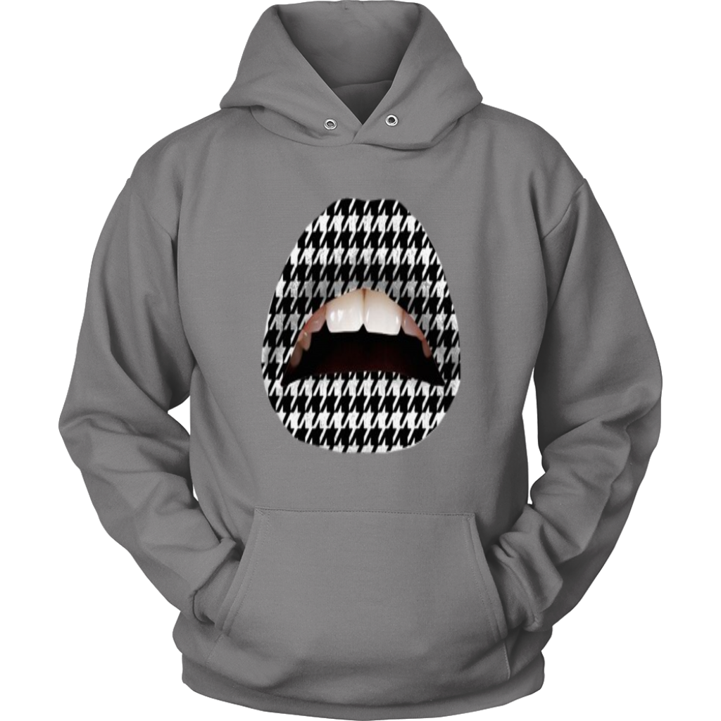 B&W Lips Hoodies