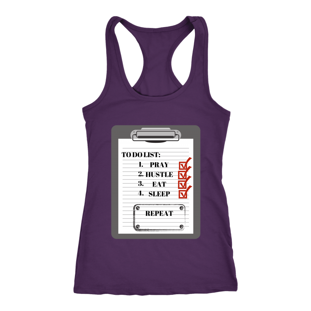 To Do List Racerback Tank Top - Purple | Shop Sassy Chick