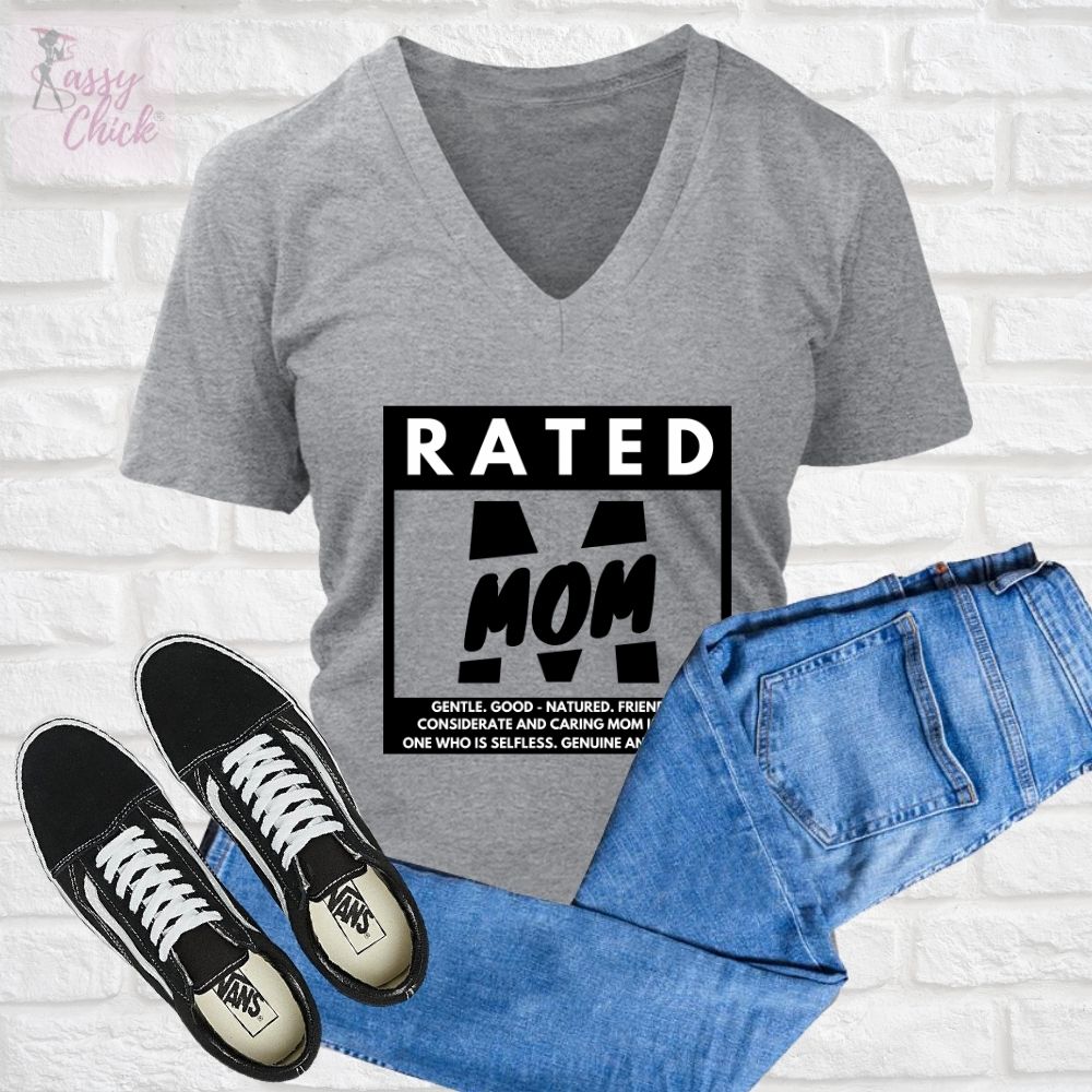 Rated Mom V-necks - Shop Sassy Chick