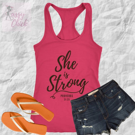 She Is Strong Tank - Shop Sassy Chick