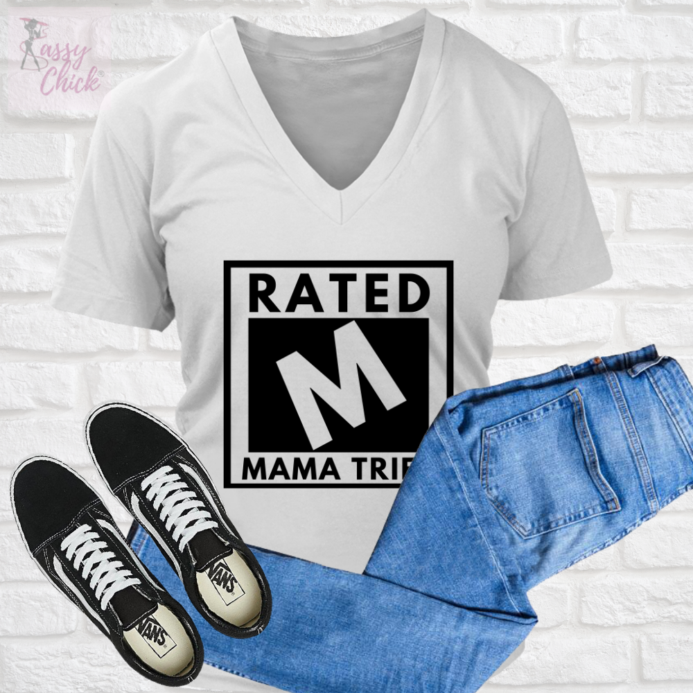 Rated Mom V-Neck 2 - Shop Sassy Chick