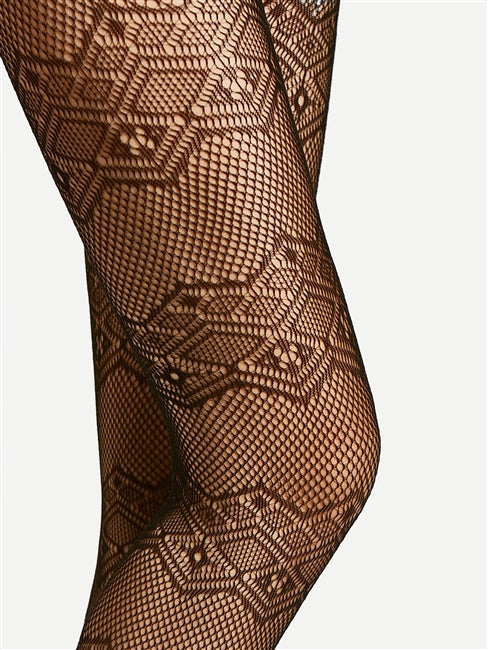 Geometric Pattern Tights | Shop Sassy Chick