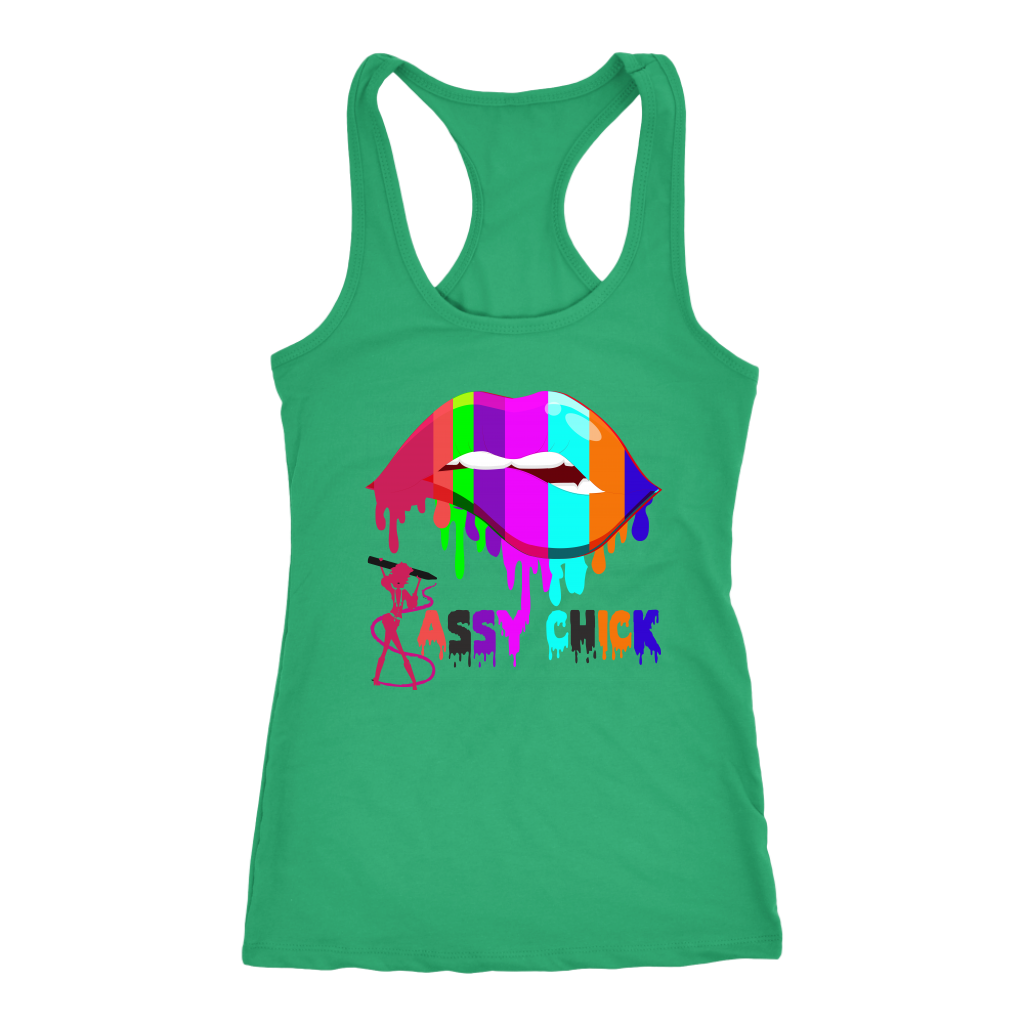 Sassy Drip Racerback Tank Top - Green | Shop Sassy Chick
