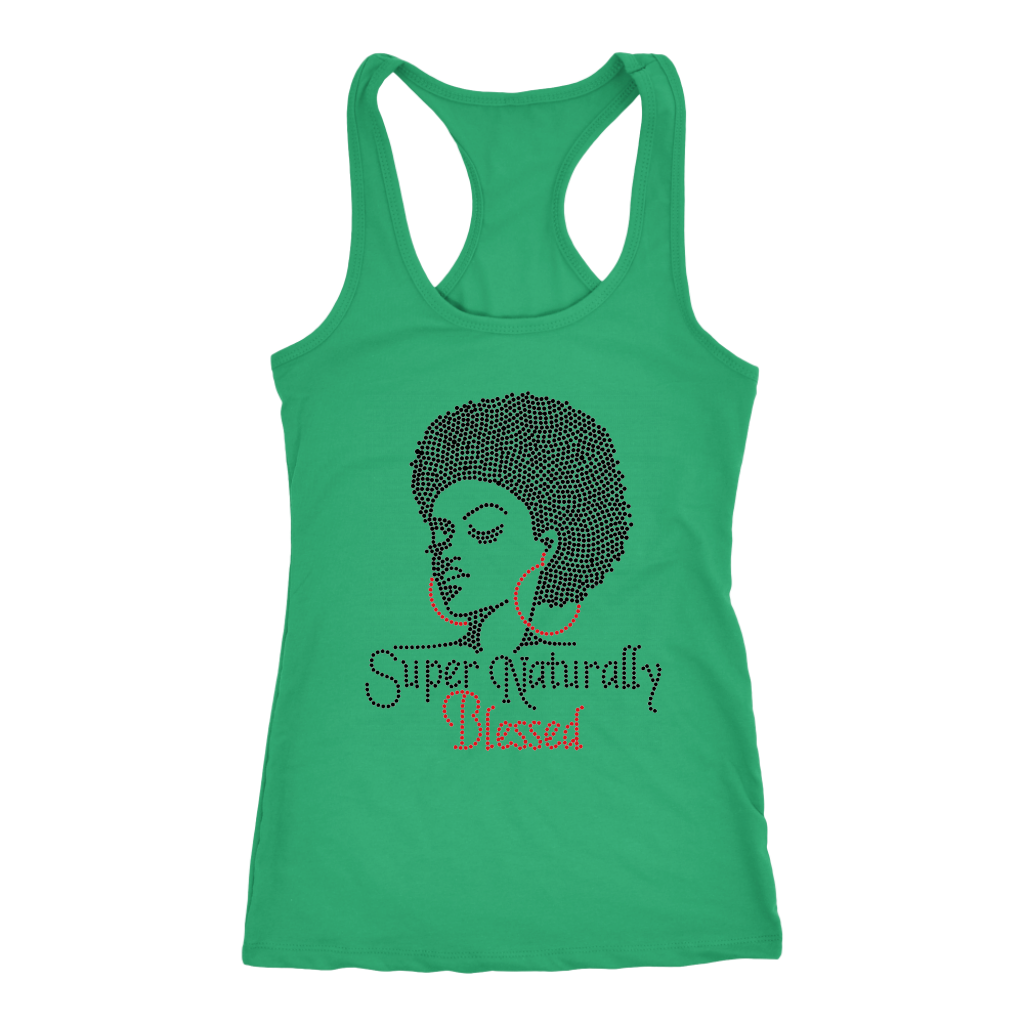 Super Natural Racerback Tank Top -Green | Shop Sassy Chick