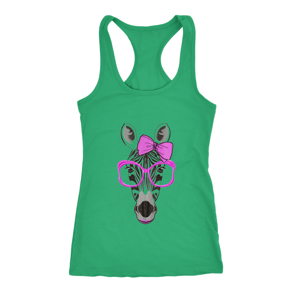 Zebra Racerback Tank Top- Green | Shop Sassy Chick