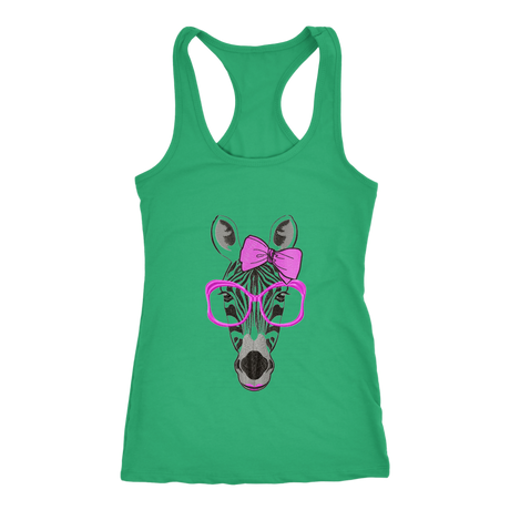 Zebra Racerback Tank Top- Green | Shop Sassy Chick