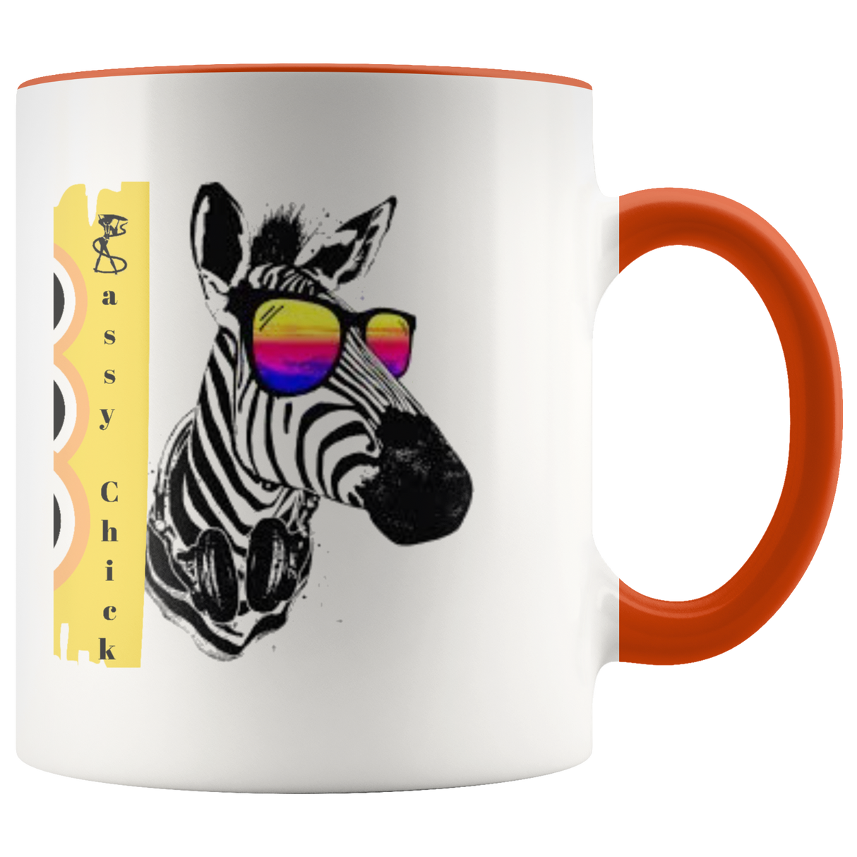 Mug Zebra Ceramic Accent Mug - Orange | Shop Sassy Chick