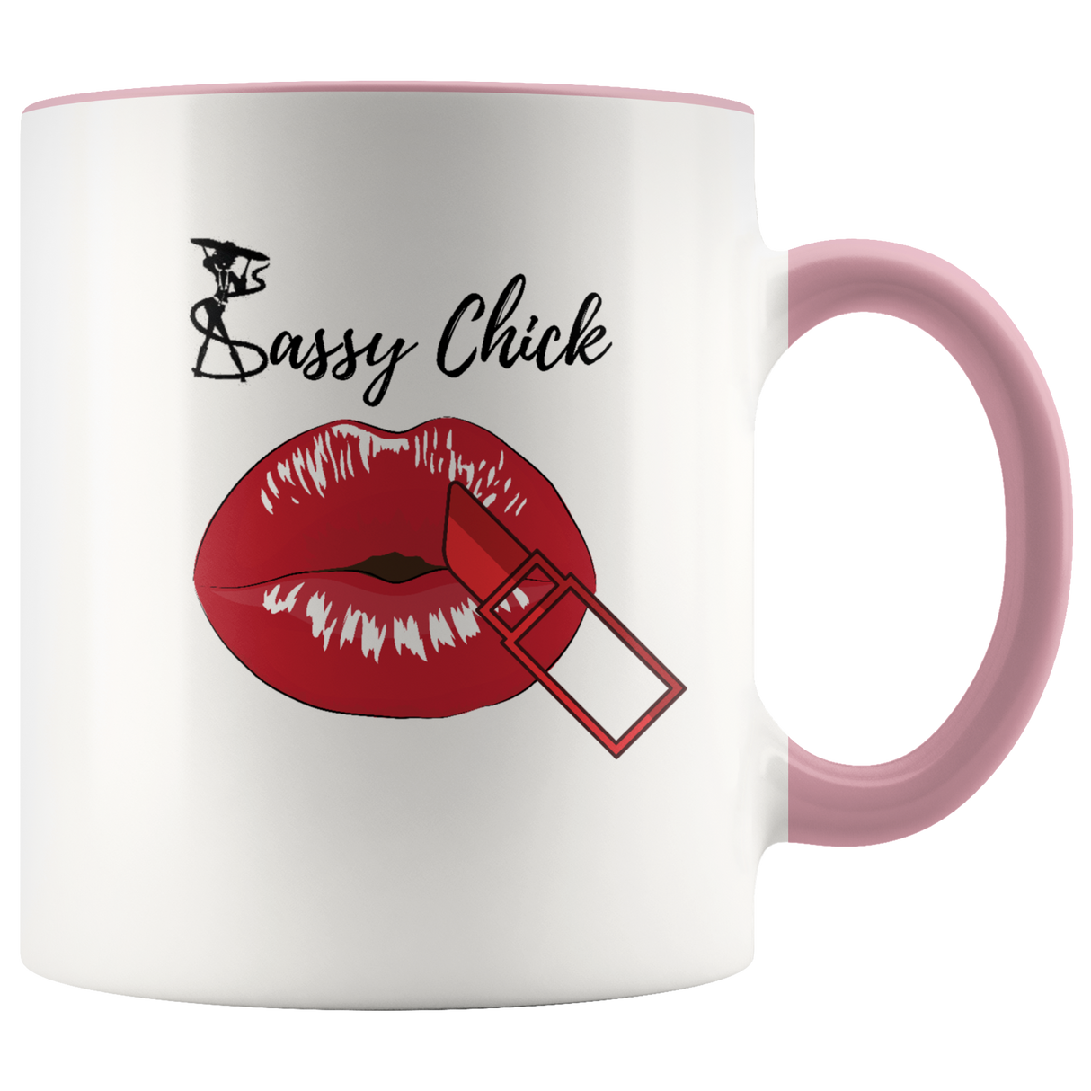 Mug Kiss Ceramic Accent Coffee Mug - Pink | Shop Sassy Chick