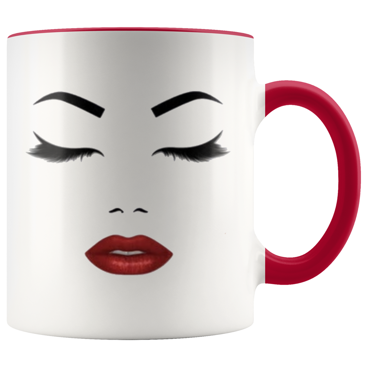 Red; Lip Face Coffee Mug - Shop Sassy Chick