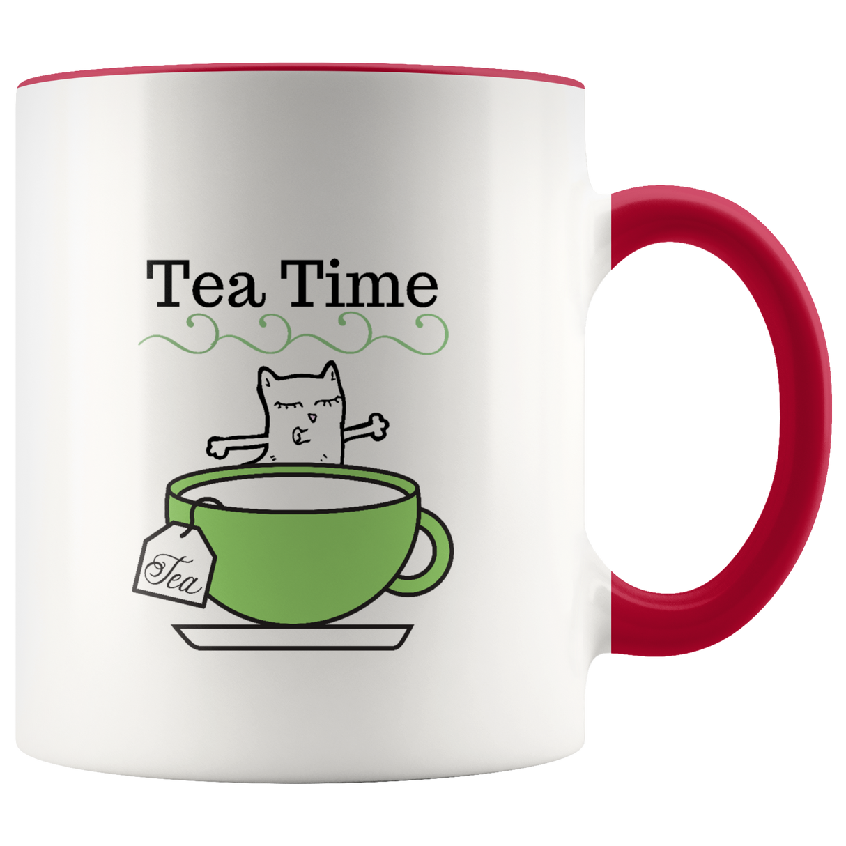 Mug Tea Ceramic Accent Mug - Red | Shop Sassy Chick